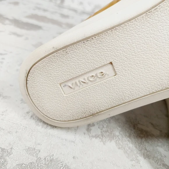 New Vince Women's Ghita Tan Patent Leather  Slip-ons Sneaker K432 - Picture 9 of 12